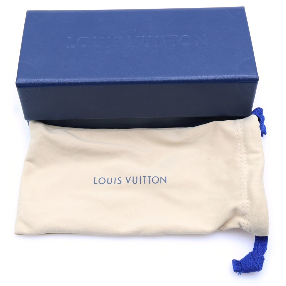 LOUIS VUITTON(ルイヴィトン) LVライズ ラウンド ロゴデザイン サングラス 眼鏡 ブラック/シルバー Z1669E