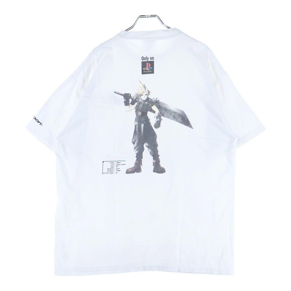 VINTAGE(ヴィンテージ) 90S VINTAGE FF7 FINAL FANTASY VII ONEITA ヴィンテージ クラウドプリント クルーネック 半袖Tシャツ カットソー ホワイト