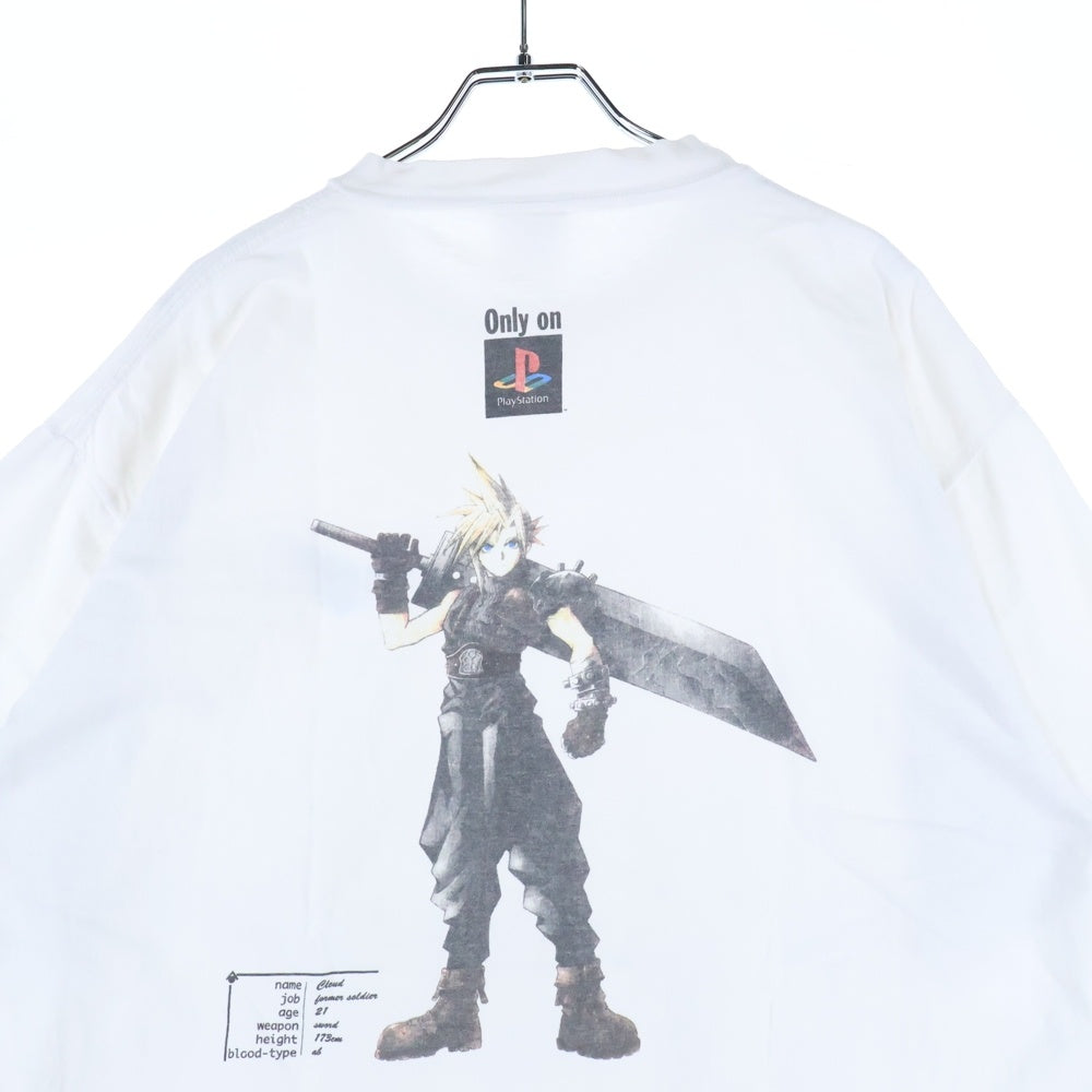 VINTAGE(ヴィンテージ) 90S VINTAGE FF7 FINAL FANTASY VII ONEITA ヴィンテージ クラウドプリント クルーネック 半袖Tシャツ カットソー ホワイト