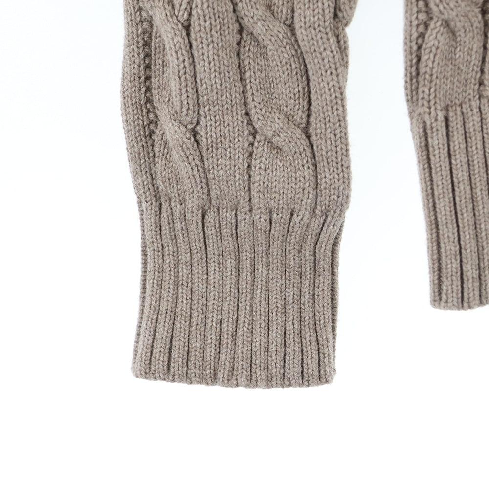 LAUREN RALPH LAUREN(ローレンラルフローレン) ケーブルニット Vネック セーター レディース ブラウン 200882080002