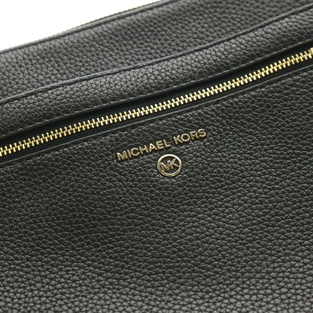 MICHAEL KORS(マイケルコース) JET SET CHARM LEATHER CROSSBODY BAG ジェットセット チャーム付 レザークロスボディバッグ ブラック