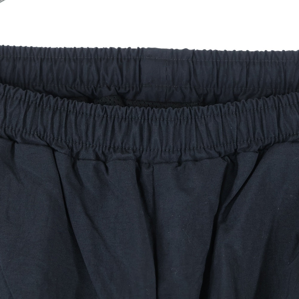 BUDSPOOL(バッズプール) ×GAKKIN 花罰家紋 EMBROIDERY NYLON PANTS ガッキン ロゴエンブロイダリー ナイロン ジョガーパンツ ブラック