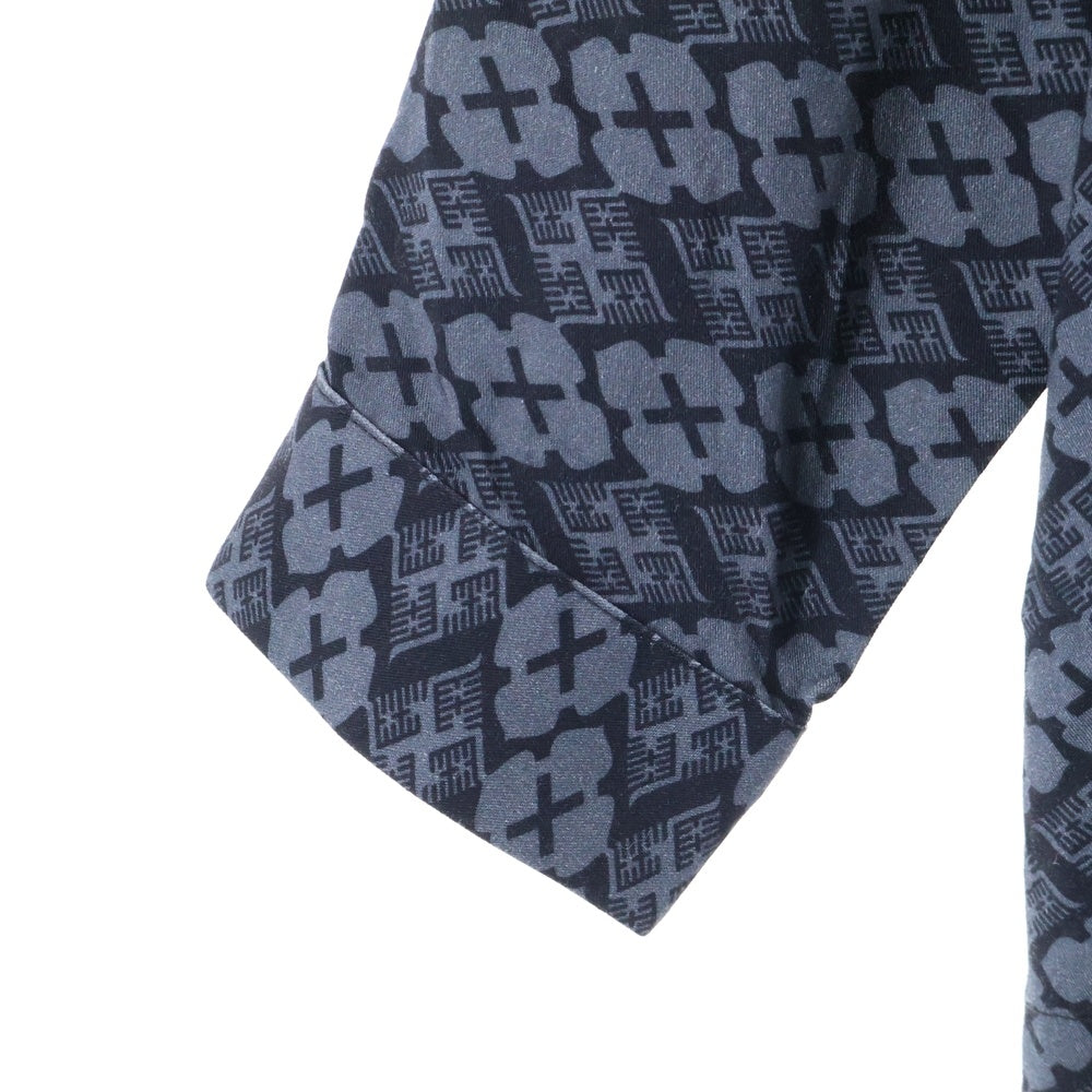 BUDSPOOL(バッズプール) ×GAKKIN 花罰家紋 ORIGINAL L/S SHIRT ガッキン ロゴ レーヨン オリジナル ロングスリーブ 長袖 シャツ グレー