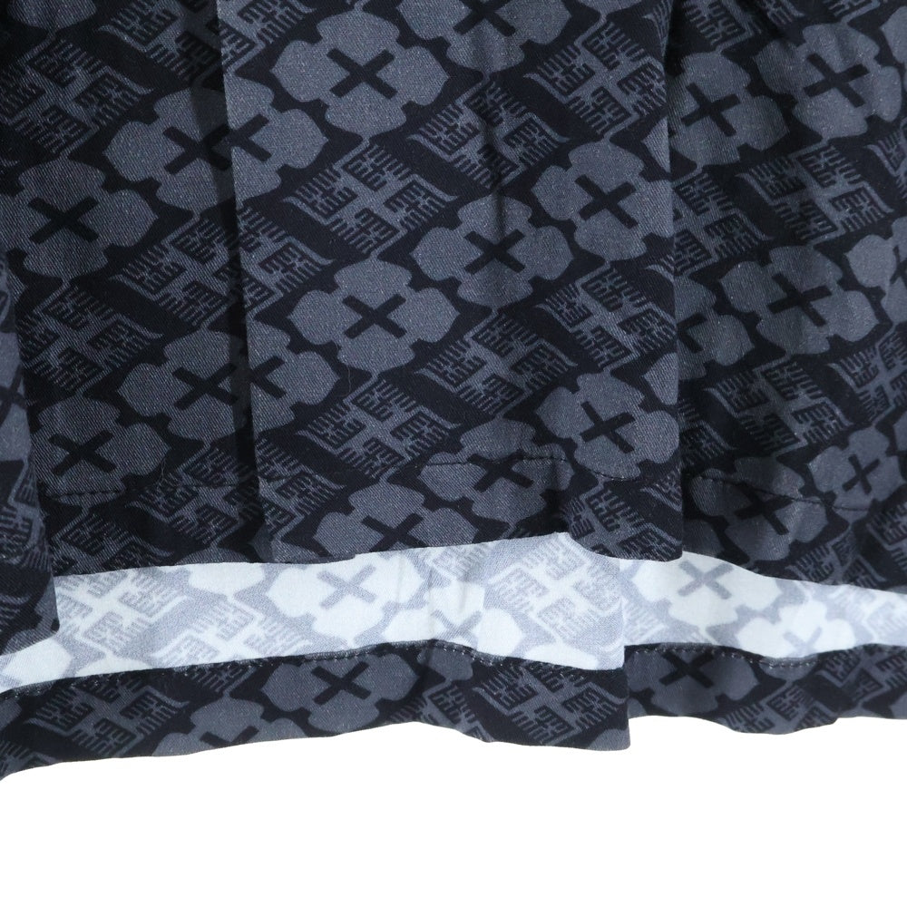 BUDSPOOL(バッズプール) ×GAKKIN 花罰家紋 ORIGINAL L/S SHIRT ガッキン ロゴ レーヨン オリジナル ロングスリーブ 長袖 シャツ グレー