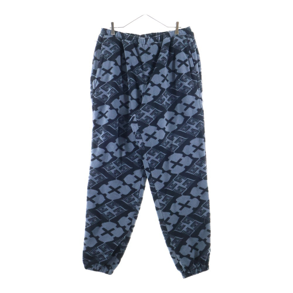 BUDSPOOL(バッズプール) ×GAKKIN BOA FLEECE PANTS ガッキン ジップアップ ボア フリース ジョガーパンツ ブラック/グレー