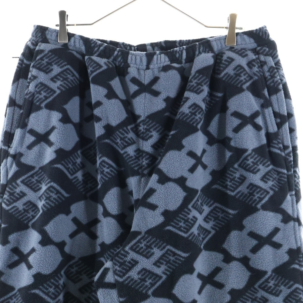 BUDSPOOL(バッズプール) ×GAKKIN BOA FLEECE PANTS ガッキン ジップアップ ボア フリース ジョガーパンツ ブラック/グレー