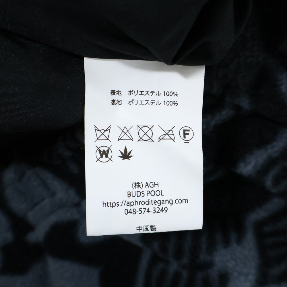 BUDSPOOL(バッズプール) ×GAKKIN BOA FLEECE PANTS ガッキン ジップアップ ボア フリース ジョガーパンツ ブラック/グレー