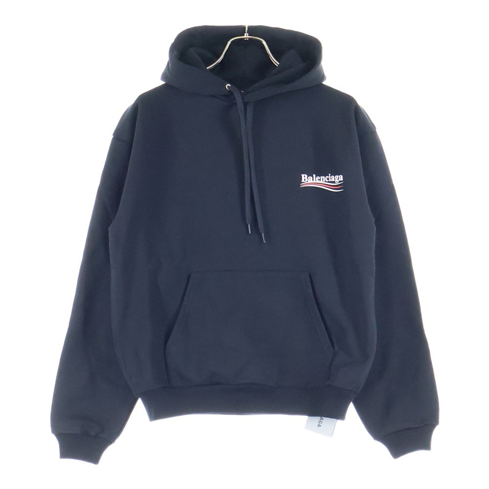 BALENCIAGA(バレンシアガ) Campaign Logo Hoodie キャンペーンロゴ フーディ プルオーバースウェットパーカー ブラック 556145 TBV14
