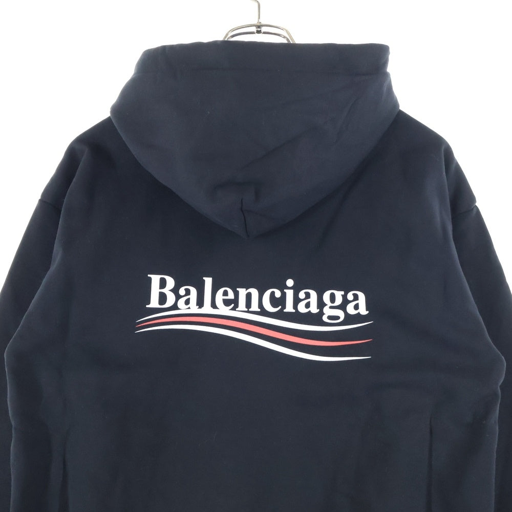 BALENCIAGA(バレンシアガ) Campaign Logo Hoodie キャンペーンロゴ フーディ プルオーバースウェットパーカー ブラック 556145 TBV14
