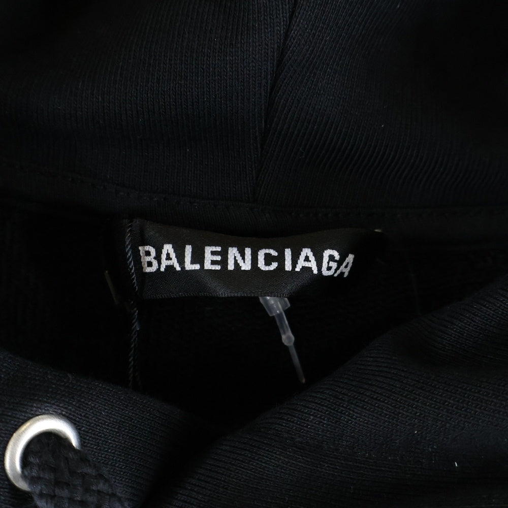 BALENCIAGA(バレンシアガ) Campaign Logo Hoodie キャンペーンロゴ フーディ プルオーバースウェットパーカー ブラック 556145 TBV14