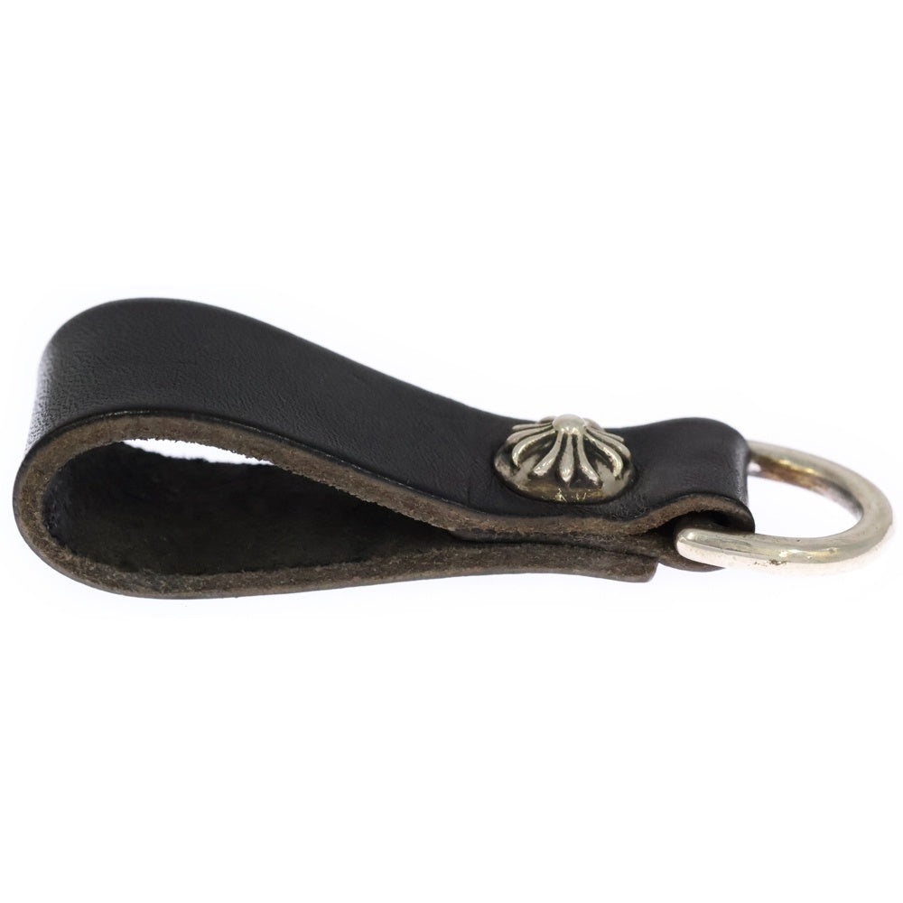 CHROME HEARTS(クロムハーツ) BELT LOOP D RING Dリング クロスボールベルトループ ブラック/シルバー BCA415