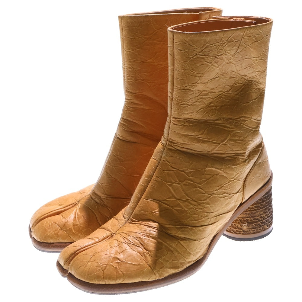 Maison Margiela 22(メゾンマルジェラ) TABI ANKLE BOOTS レザー 足袋 アンクル ブーツ ブラウン S57WU0251