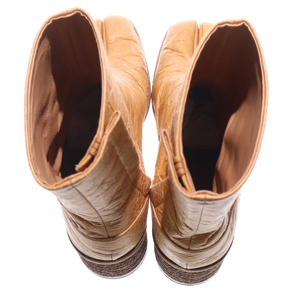 Maison Margiela 22(メゾンマルジェラ) TABI ANKLE BOOTS レザー 足袋 アンクル ブーツ ブラウン S57WU0251