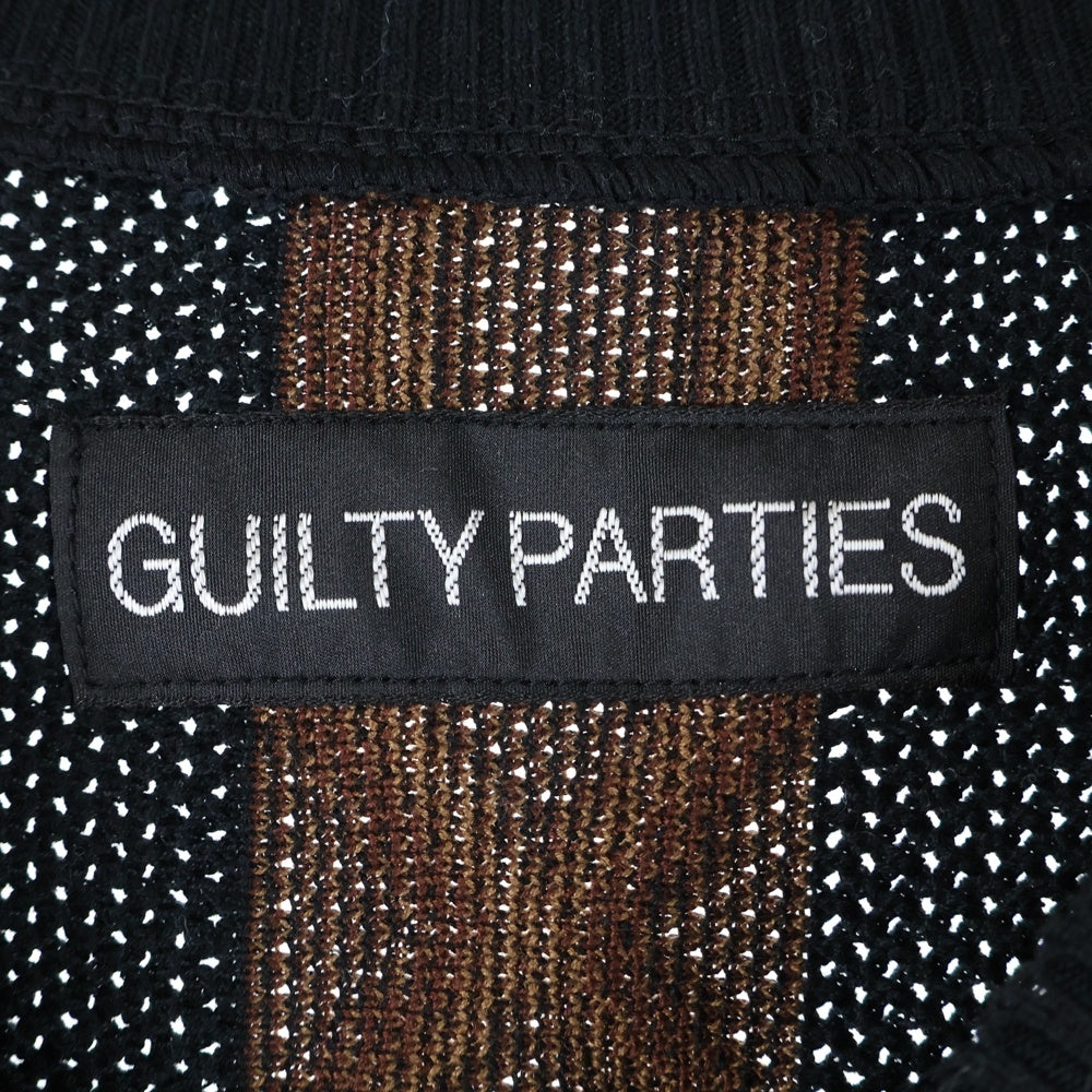 WACKO MARIA(ワコマリア) 24SS STRIPED JACQUARD KNIT SWEATER ストライプド ジャガードニット スウェット セーター ブラウン/ブラック 24SS-WMK-KN23