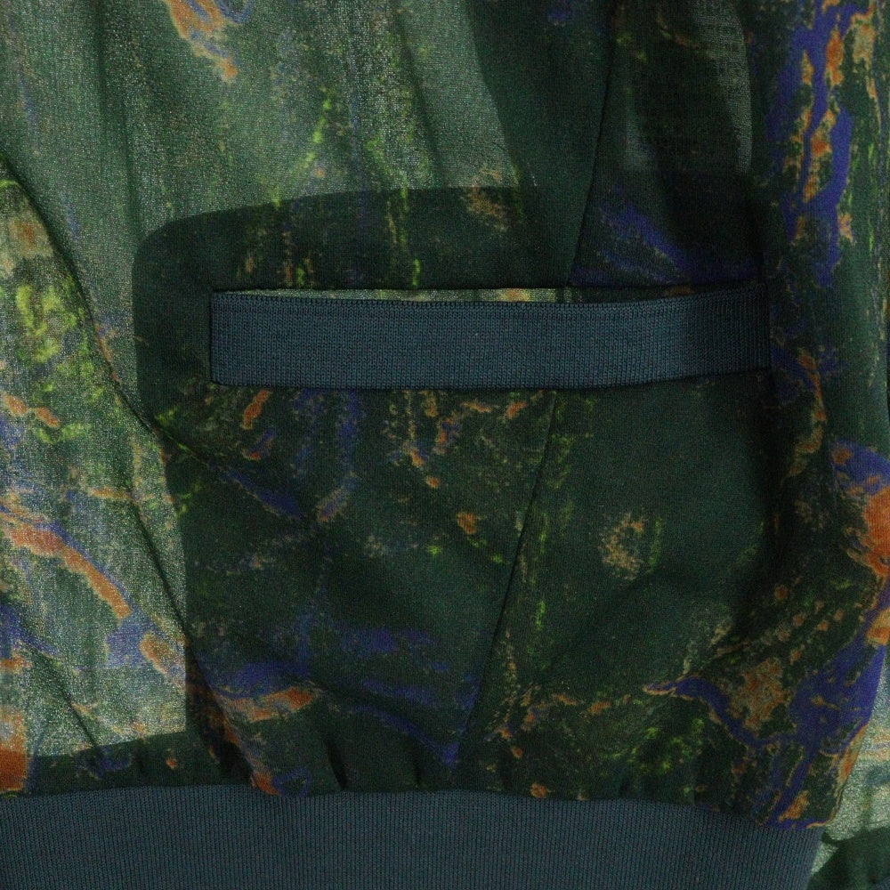 TOGA VIRILIS(トーガ ビリリース) 22AW MARBLE PRINT CARDIGAN 総柄 マーブルプリント カーディガン グリーン TV22-J0351