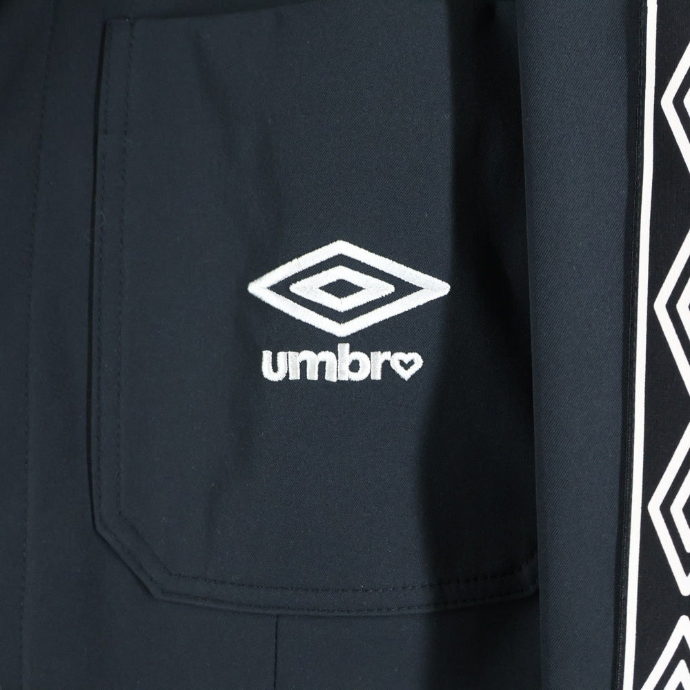 UMBRO(アンブロ) 23SS ×BASICKS ベーシックス ロゴエンブロイダリー サイドライン テーラードジャケット ブラック S4-UMB-01