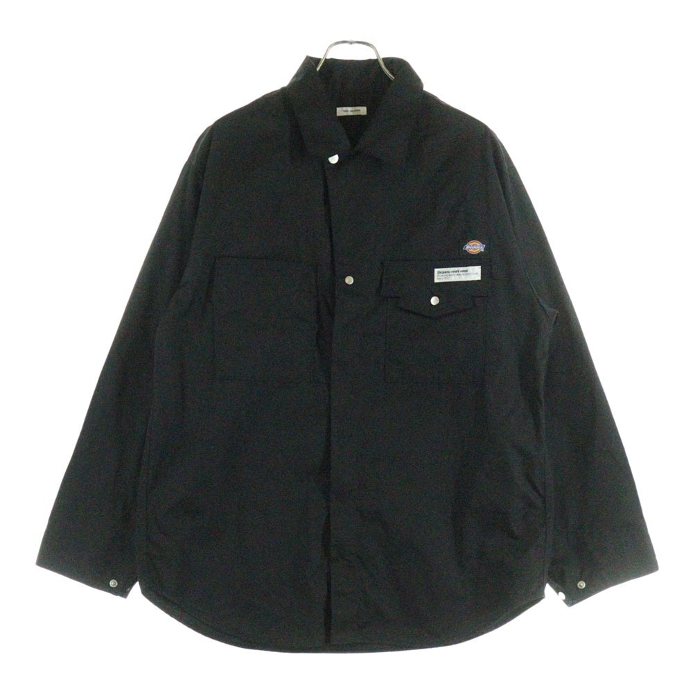 TOGA ARCHIVES(トーガアーカイブス) 21AW ×DICKIES ZIP UP SP ディッキーズ ジップアップ 長袖ワークシャツ ブラック TC12-FJ511