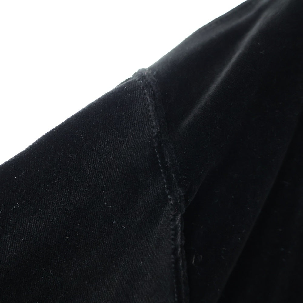 WACKO MARIA(ワコマリア) 24AW VELVET TRACK JACKET ロゴエンブロイダリー ベルベット トラックジャケット ブラック 24FWE-WMO-TJ01