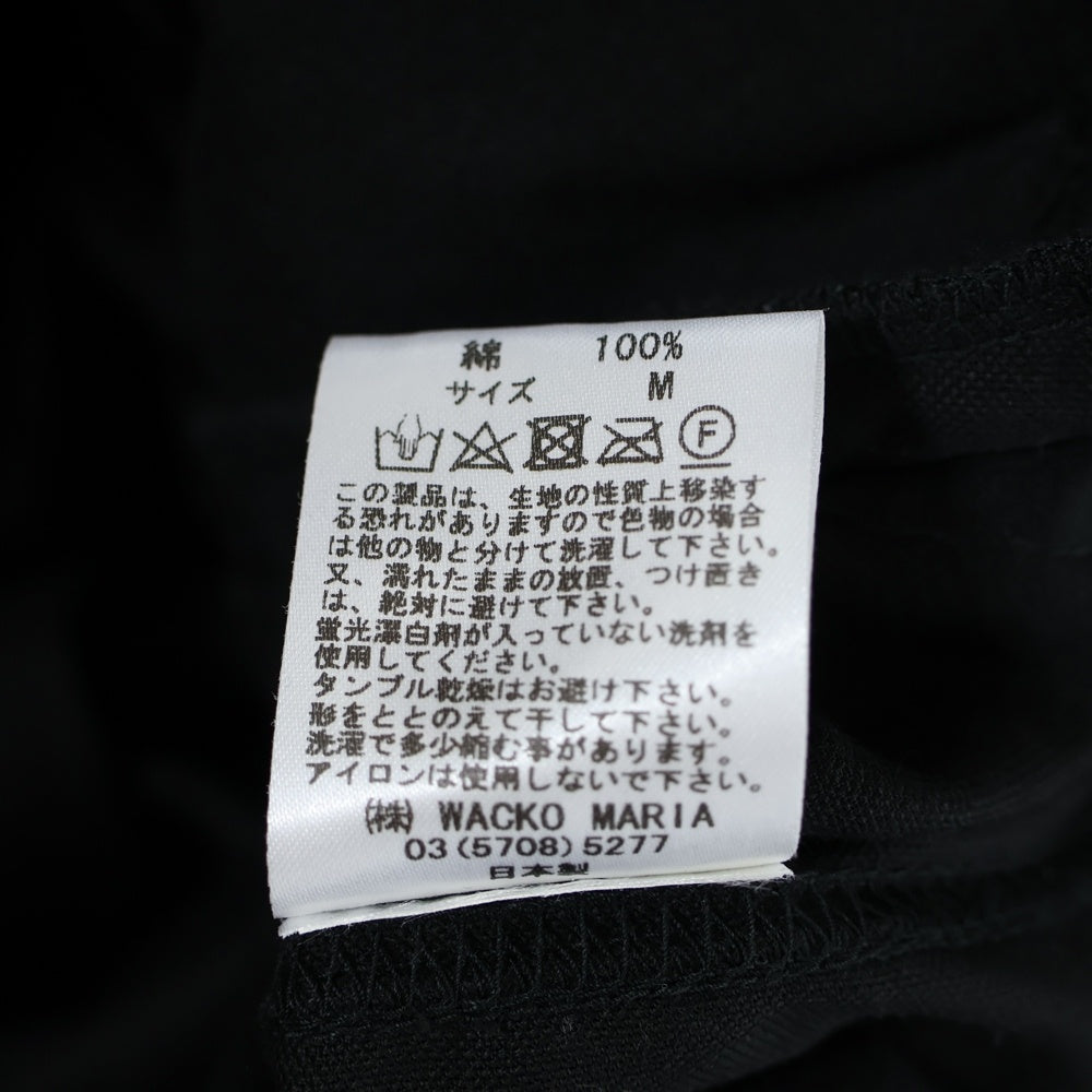 WACKO MARIA(ワコマリア) 24AW VELVET TRACK JACKET ロゴエンブロイダリー ベルベット トラックジャケット ブラック 24FWE-WMO-TJ01