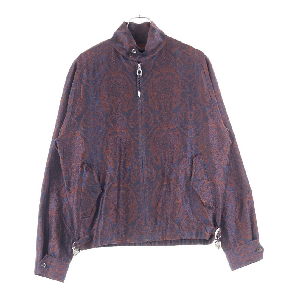 TOGA VIRILIS(トーガ ビリリース) 21AW Paisley Pattern Jacquard Blouson Jacket ペイズリーパターン ジャガード ブルソン ジャケット ブラウン TV12-FC317