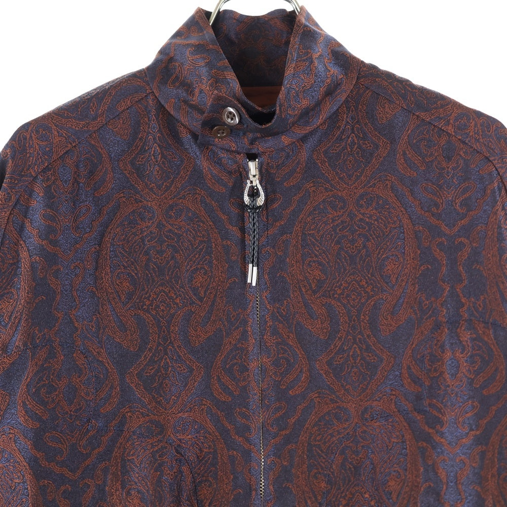 TOGA VIRILIS(トーガ ビリリース) 21AW Paisley Pattern Jacquard Blouson Jacket ペイズリーパターン ジャガード ブルソン ジャケット ブラウン TV12-FC317