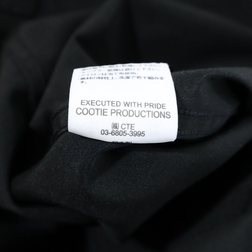 COOTIE PRODUCTIONS(クーティー プロダクションズ) オーバーサイズ 長袖シャツ ブラック