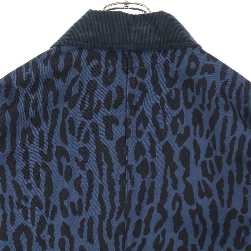WACKO MARIA(ワコマリア) 22SS ×DICKIES LEOPARD COVERALL ディッキーズ レオパード カバーオール ジャケット ネイビー DICKIES-WM-BL05