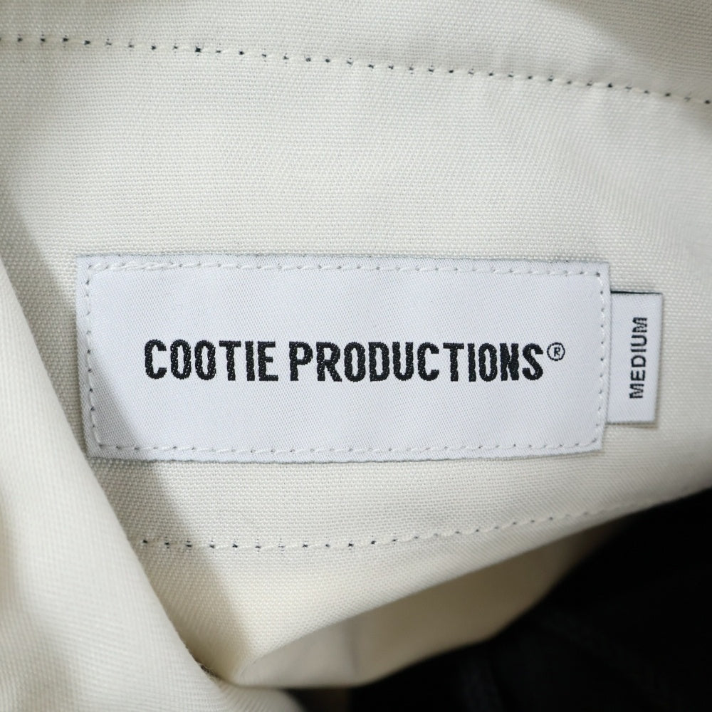 COOTIE PRODUCTIONS(クーティー プロダクションズ) ナイロン ドローストリング ストレートワイドパンツ ブラック