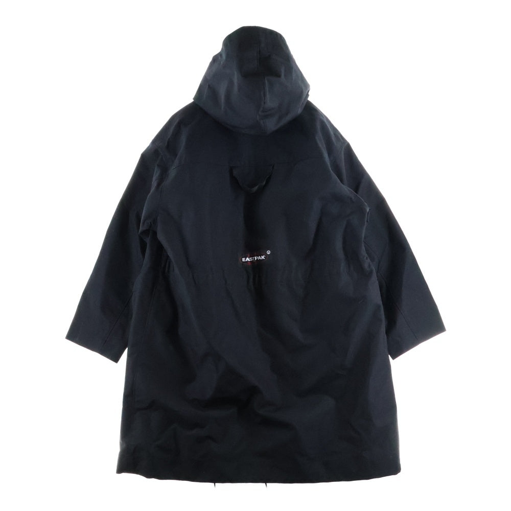 UNDERCOVER(アンダーカバー) 21AW ×EASTPAK NYLON MOD COAT イーストパック ナイロン フーデッド モッズコート ジャケット ブラック UC2A4308