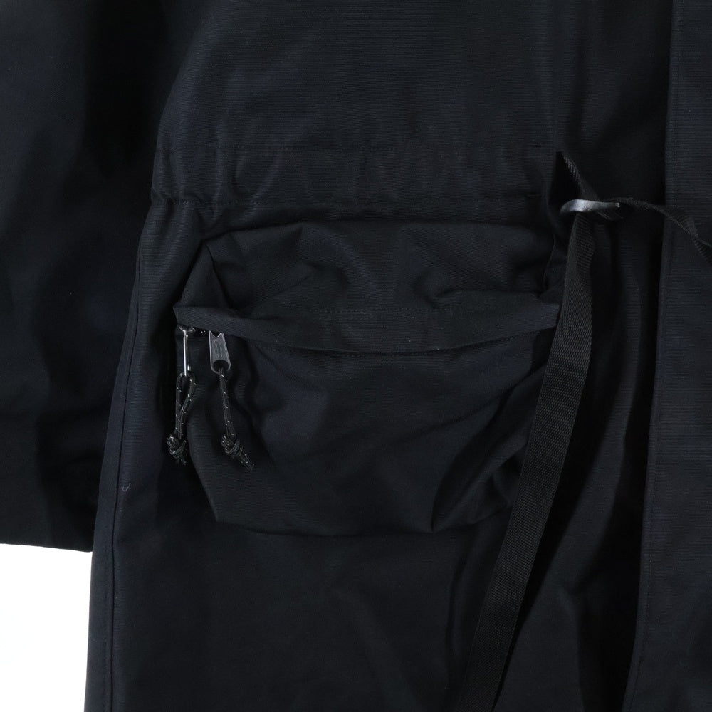 UNDERCOVER(アンダーカバー) 21AW ×EASTPAK NYLON MOD COAT イーストパック ナイロン フーデッド モッズコート ジャケット ブラック UC2A4308