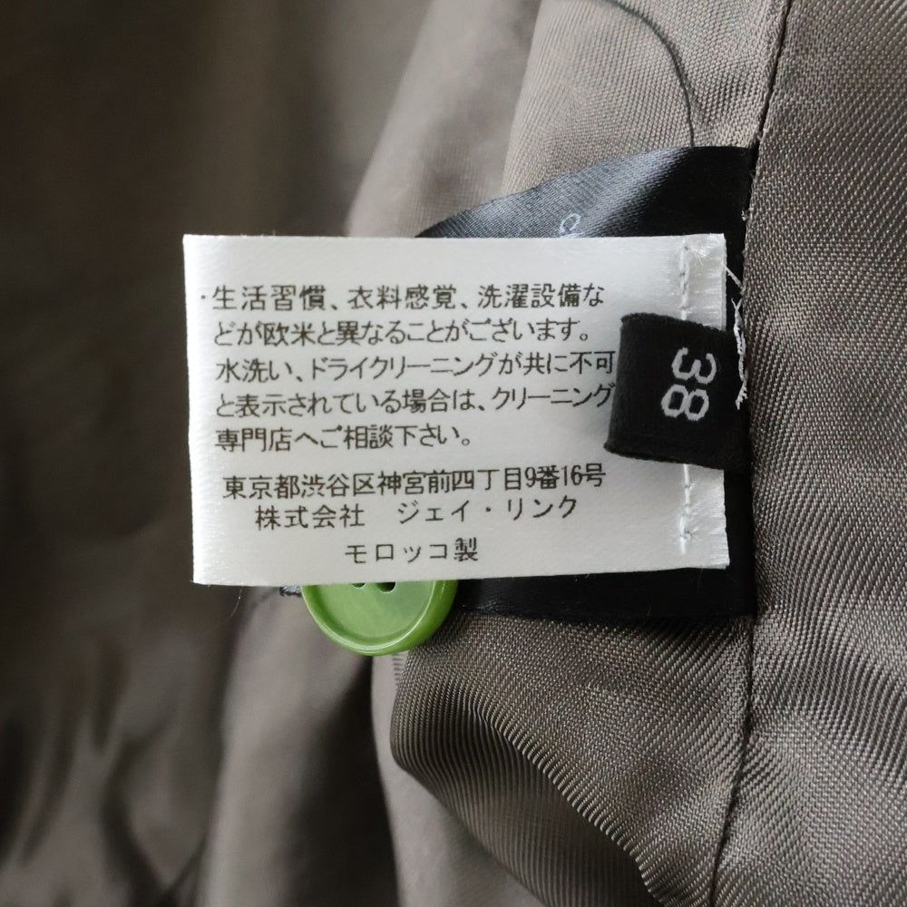 Christian Wijnants(クリスチャンワイナンツ) JAKARI BALZER レーヨン混 ジャカリ ノーカラーブレザージャケット レディース グリーン WPP5834