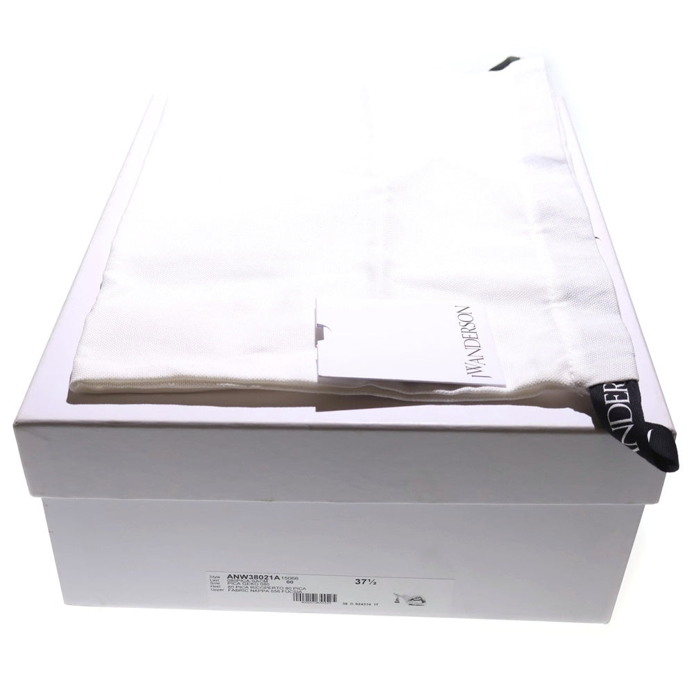 J.W.ANDERSON(ジェー ダブリュー アンダーソン) Chain Twist faux leather mules チェインツイスト フォーレザー ハイヒールミュール レディース ピンク ANW38021A