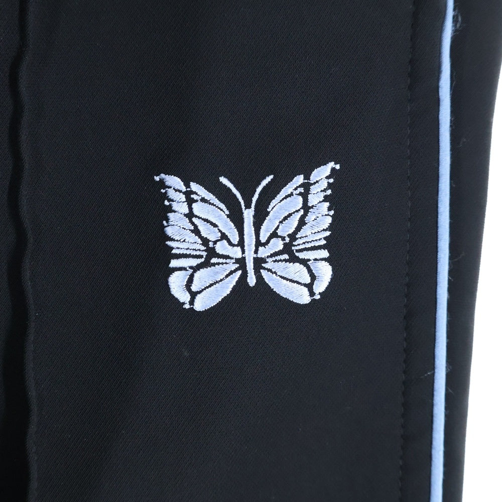 Needles(ニードルス) 23AW PIPING COWBOY PANT パイピング カウボーイ トラックパンツ ブラック/ブルー MR202