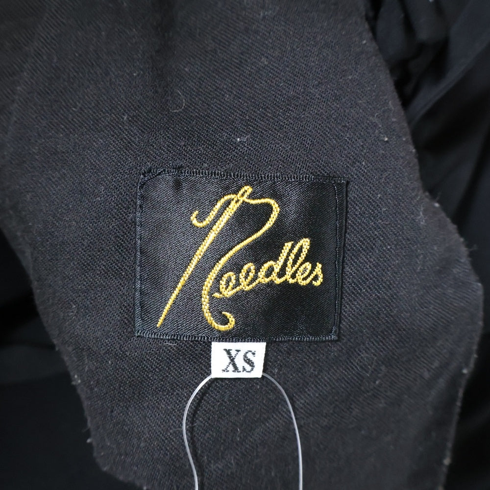 Needles(ニードルス) 23AW PIPING COWBOY PANT パイピング カウボーイ トラックパンツ ブラック/ブルー MR202