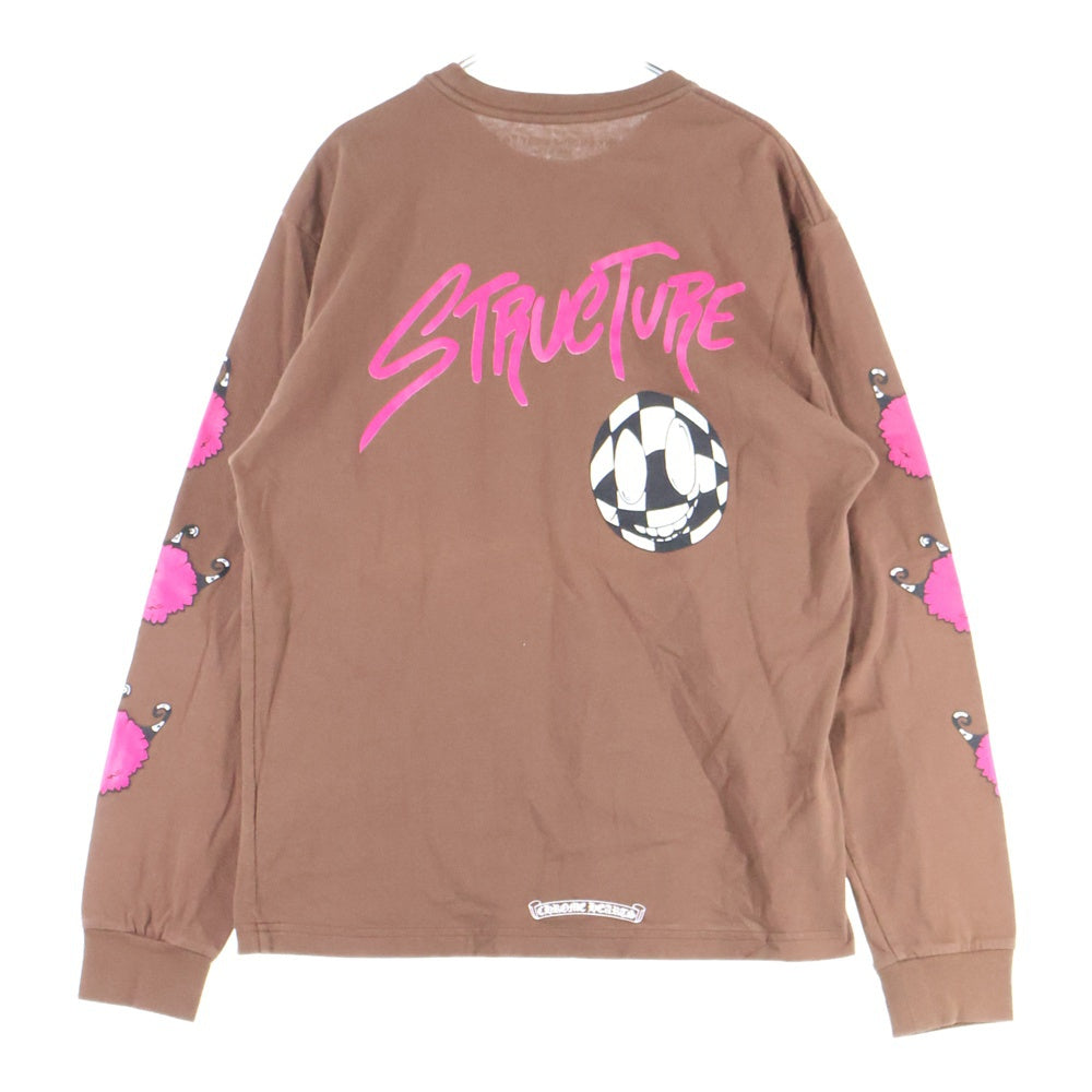 CHROME HEARTS(クロムハーツ) ×MATTY BOY×PPO STRUCTURE L/S Tee ×マッティボーイ グラフィック プリント長袖Tシャツ ブラウン