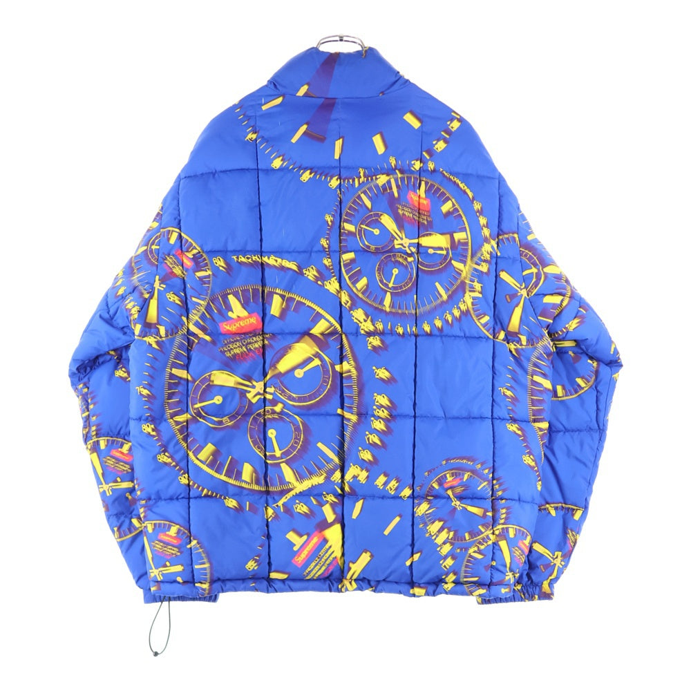 SUPREME(シュプリーム) 20AW Watches Reversible Puffy Jacket ウォッチズ リバーシブル パフィー ジャケット 総柄 ブルー