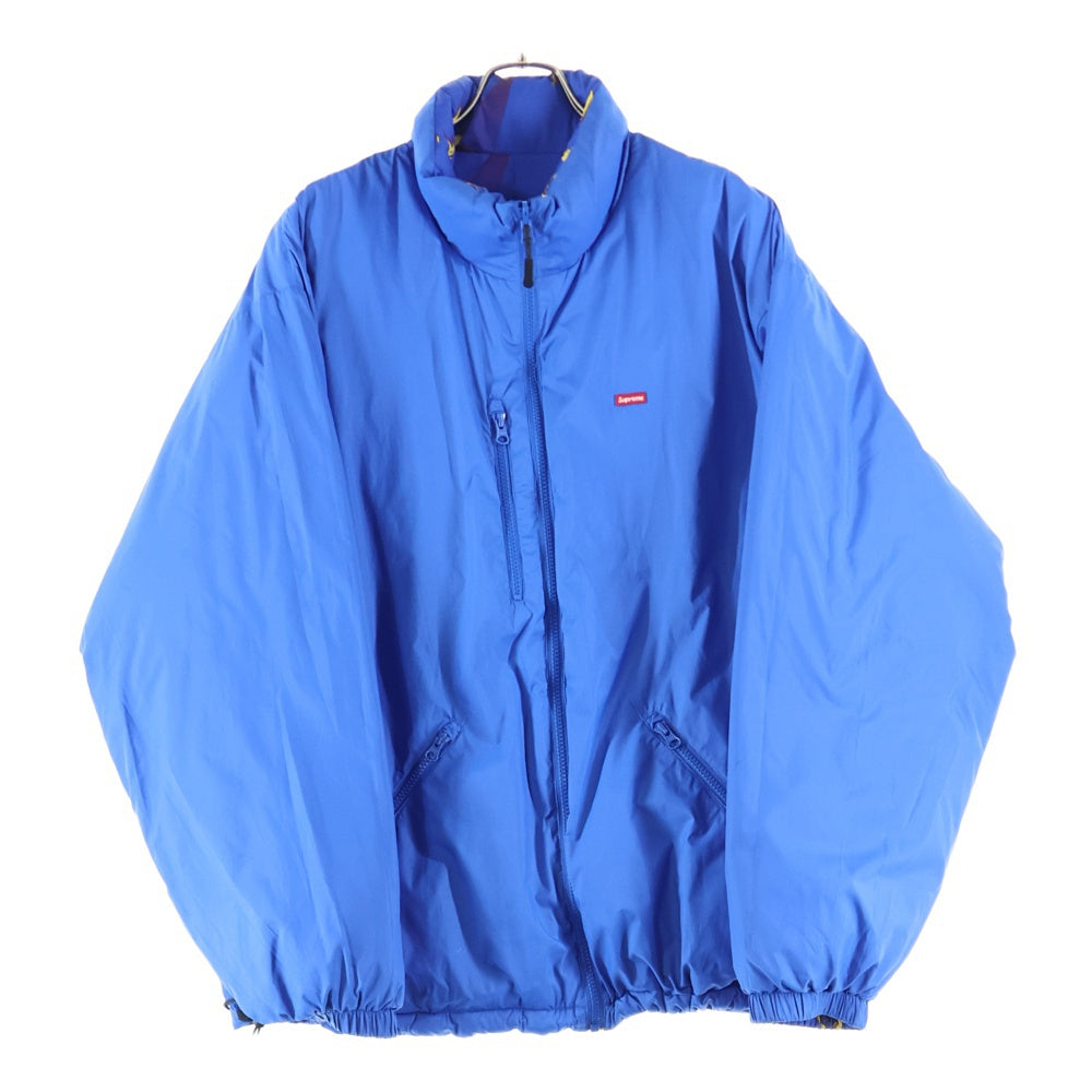 SUPREME(シュプリーム) 20AW Watches Reversible Puffy Jacket ウォッチズ リバーシブル パフィー ジャケット 総柄 ブルー