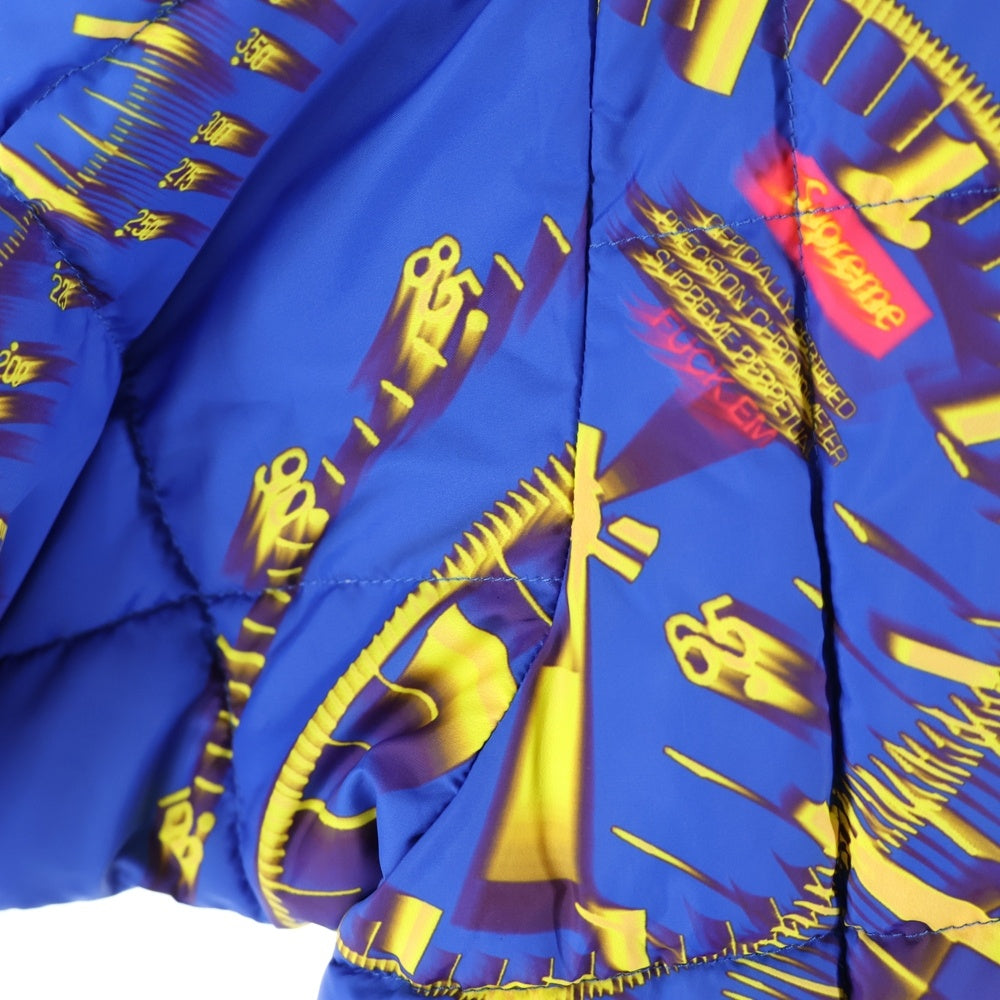 SUPREME(シュプリーム) 20AW Watches Reversible Puffy Jacket ウォッチズ リバーシブル パフィー ジャケット 総柄 ブルー