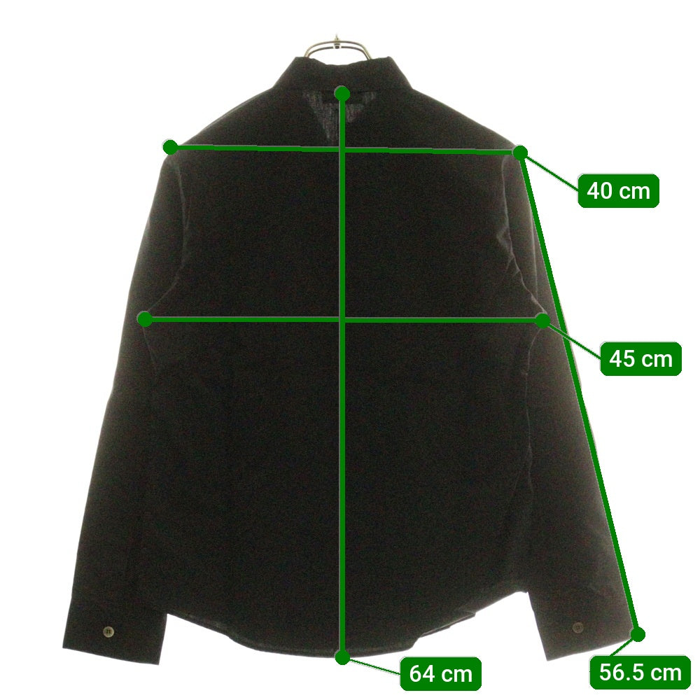 LIMI feu(リミフゥ) レギュラーカラー 長袖 シャツ ブラック LA‐B01‐001 レディース