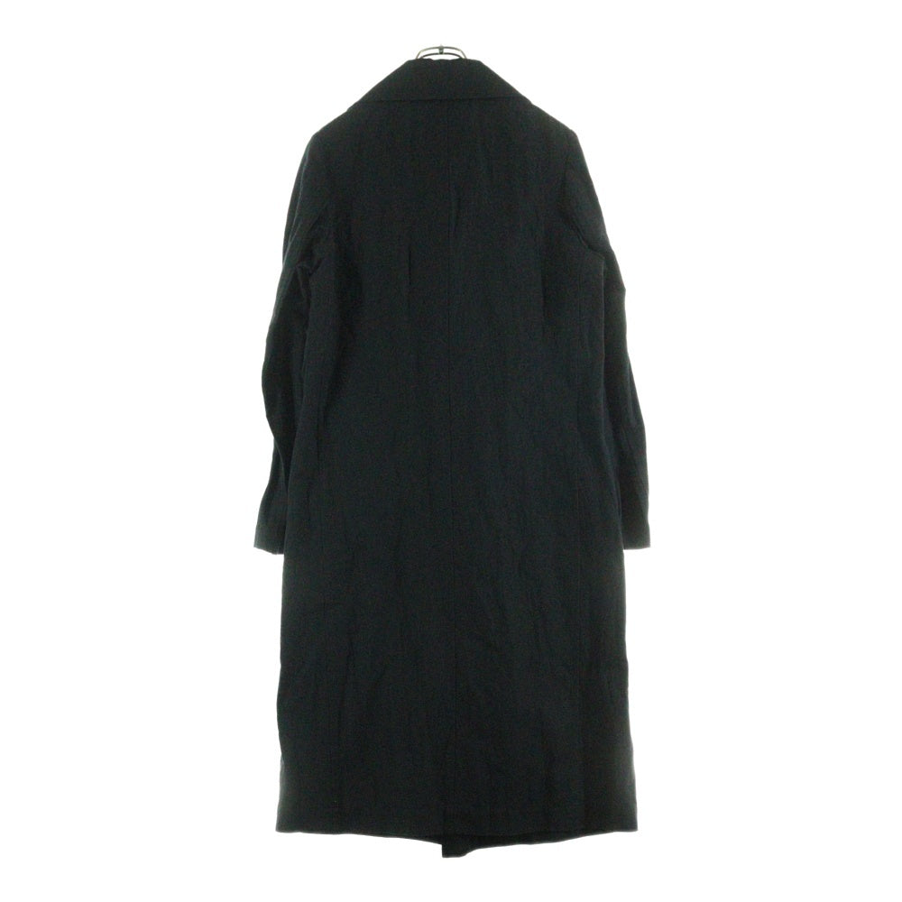 Y's(ワイズ) リネン混 1B ロング ジャケット ブラック YO-J28-012 レディース