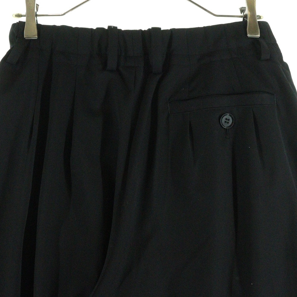 Y's(ワイズ) 1タック ワイド パンツ ブラック YY-P26-122 レディース