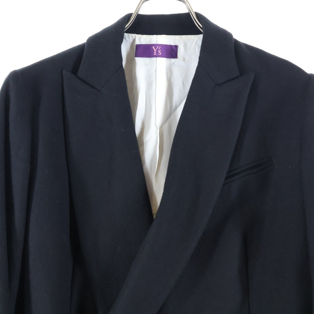 Y's(ワイズ) ウールロング コート ブラック YD-J05-103 レディース
