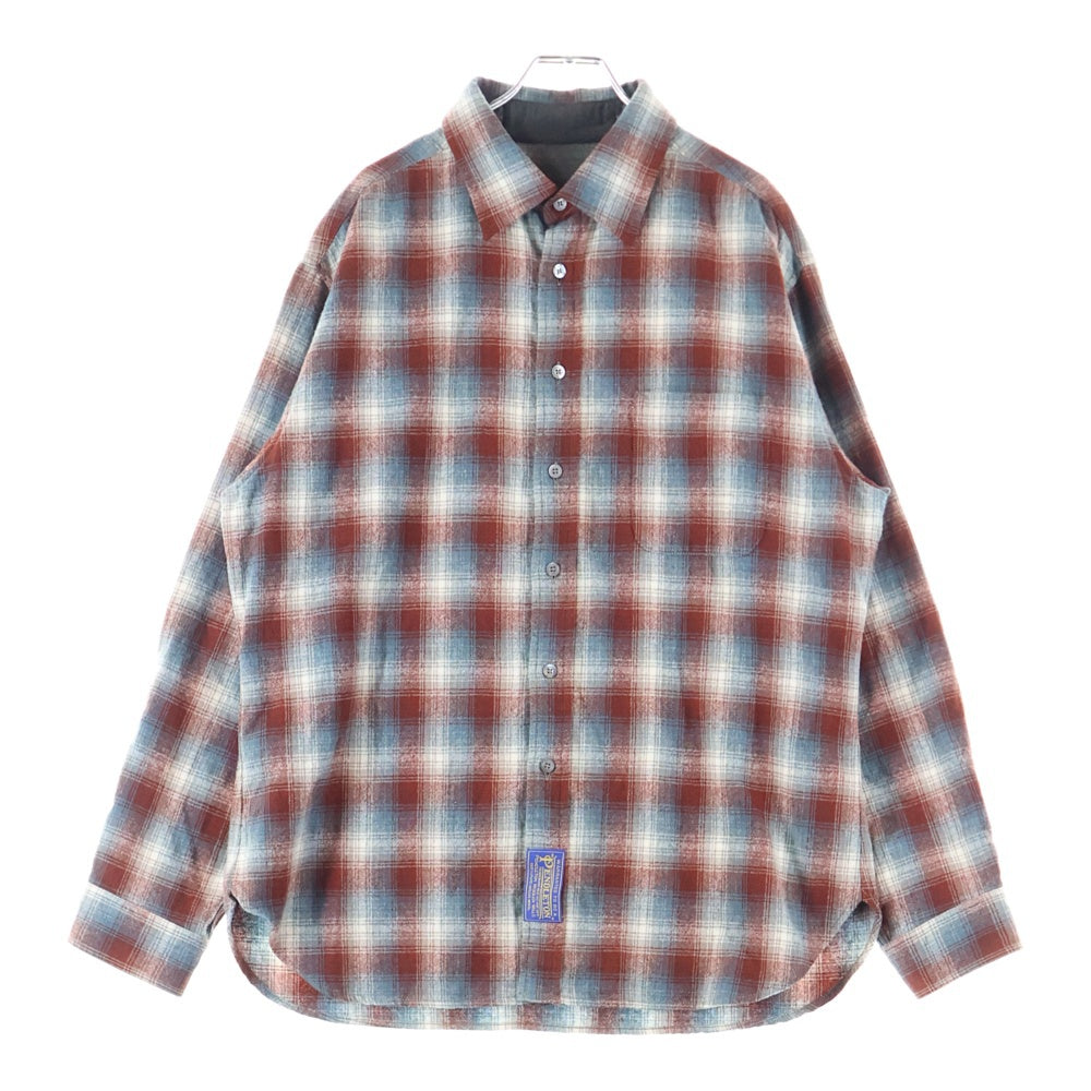 Maison Martin Margiela(メゾンマルタンマルジェラ) 23AW × PENDLETON ペンドルトン ウール 長袖 オンブレチェック シャツ マルチ S67DT0002