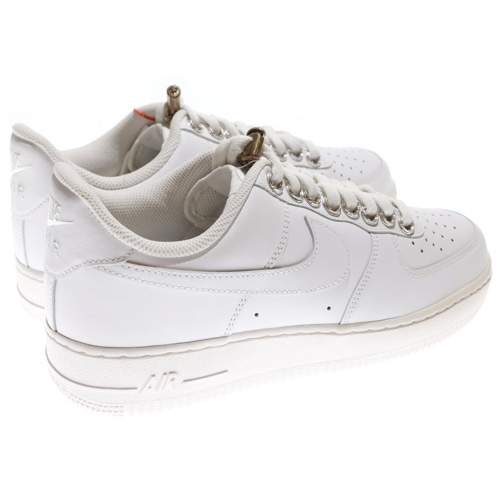 CHROME HEARTS(クロムハーツ) ×NIKE AIR FORCE 1 LOW TOP SNEAKERS シューレースグロメットレースストッパー付 エアフォース1 ローカットスニーカー ホワイト US9/27cm CW2288-111