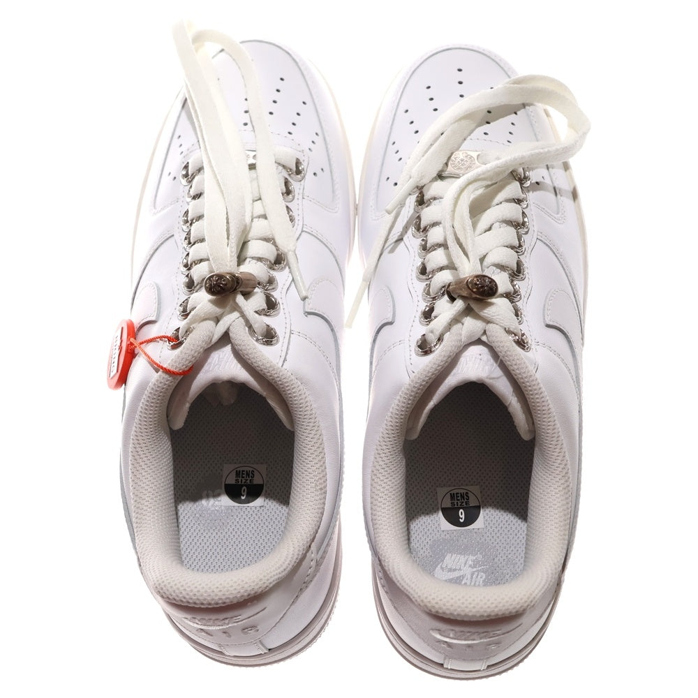 CHROME HEARTS(クロムハーツ) ×NIKE AIR FORCE 1 LOW TOP SNEAKERS シューレースグロメットレースストッパー付 エアフォース1 ローカットスニーカー ホワイト US9/27cm CW2288-111