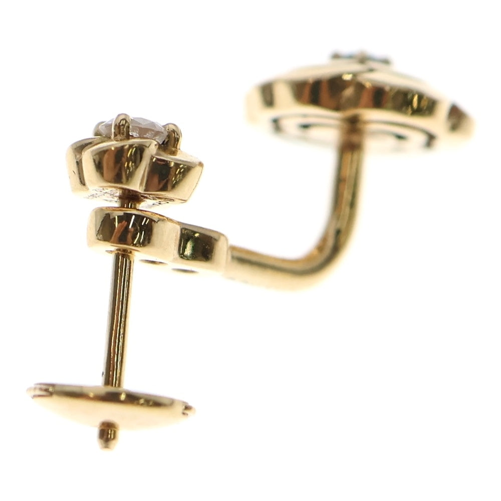 CHANEL(シャネル) カメリア 2Pダイヤ シングルピアス K18PG ピンクゴールド 片耳