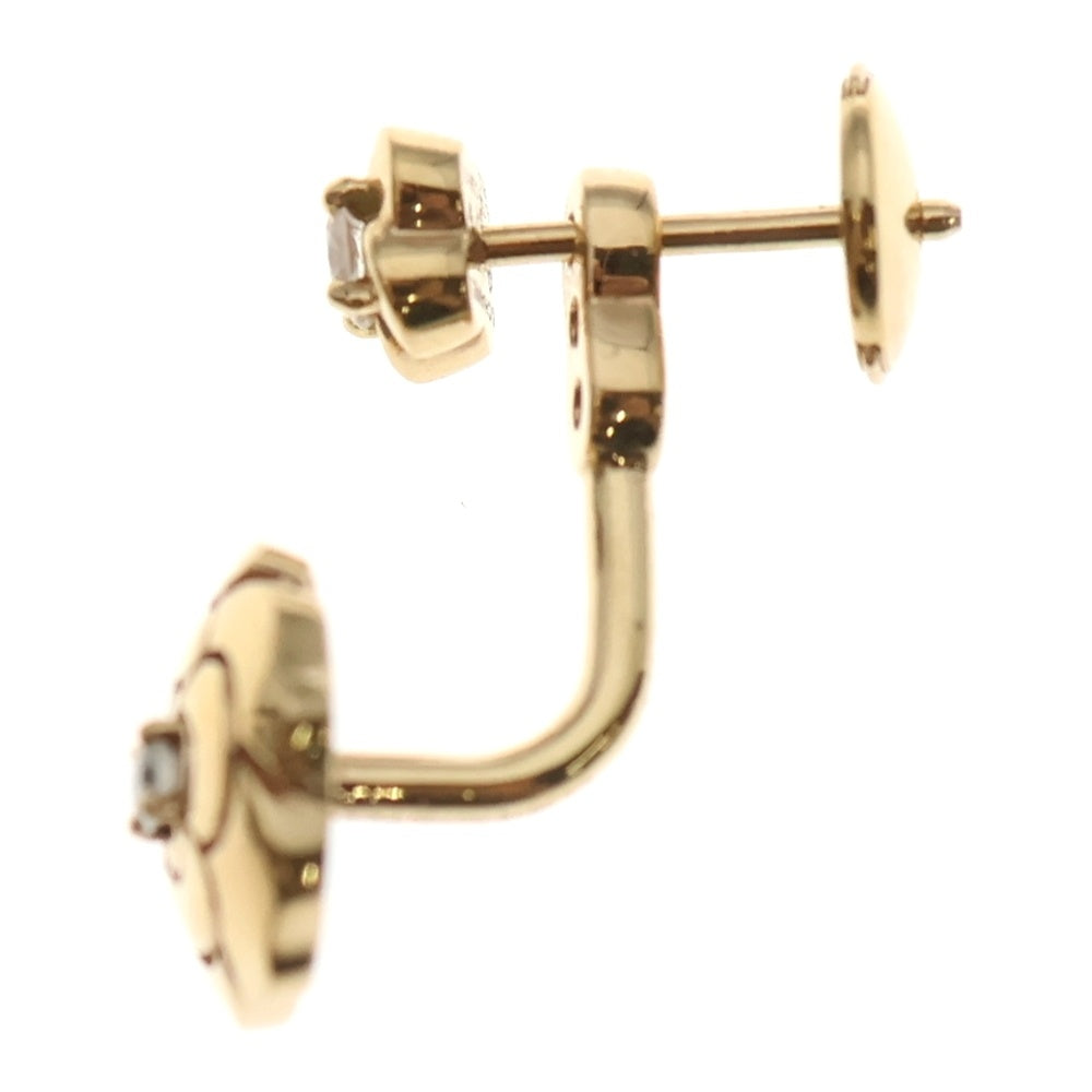 CHANEL(シャネル) カメリア 2Pダイヤ シングルピアス K18PG ピンクゴールド 片耳