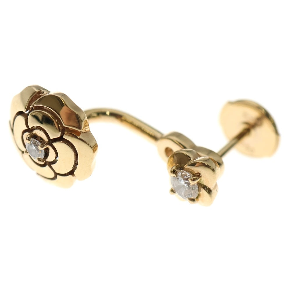 CHANEL(シャネル) カメリア 2Pダイヤ シングルピアス K18PG ピンクゴールド 片耳