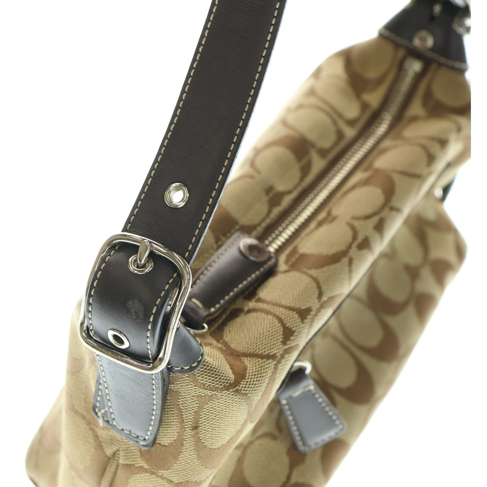 COACH(コーチ) シグネチャーロゴ ミニ ワンショルダーバッグ ベージュ/ブラウン 6044