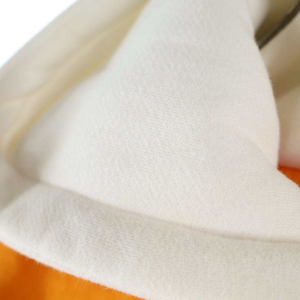 SUPREME(シュプリーム) 22SS Hooded Twill Varsity Jacket フーデッド ツイル バーシティジャケット オレンジ/ホワイト